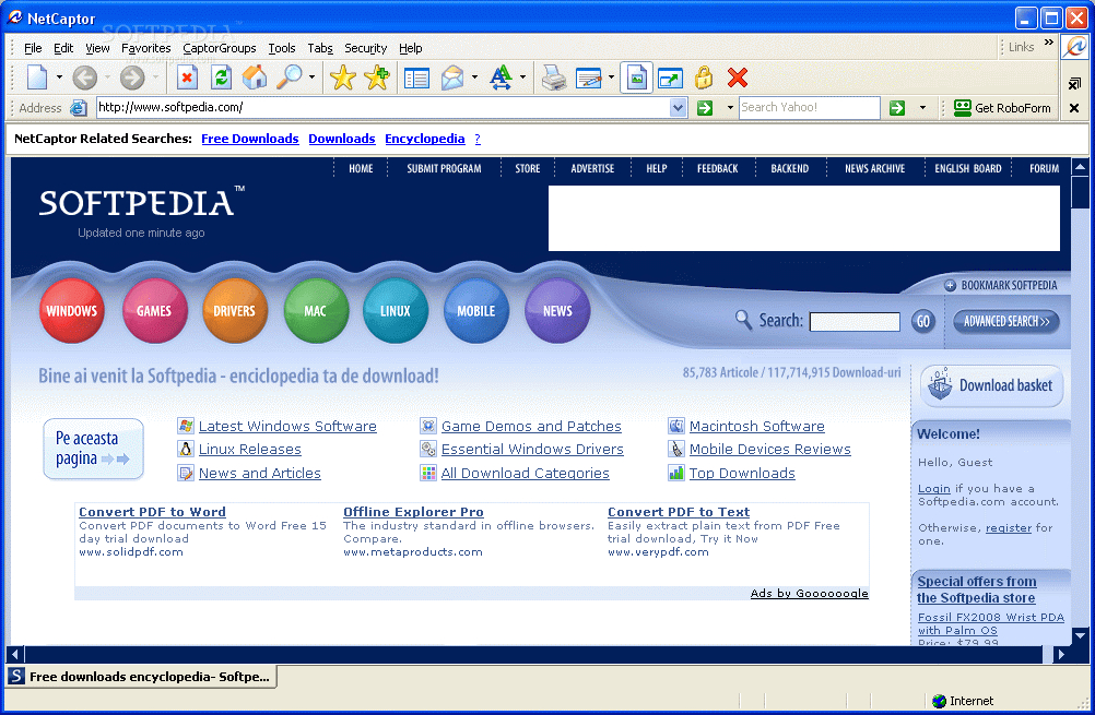 NetCaptor v7.5.4 on SoftPedia